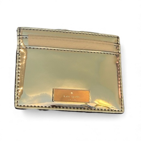 Kate Spade Bridget Slim Card Holder (Style KM559) Color: Mirror Metallic - NWT - Picture 8 of 12